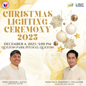 Banner of Christmas Lighting Ceremony 2023